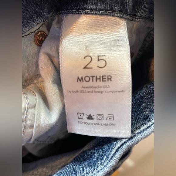 MOTHER Jeans Women’s Size 25 High Waisted Looker Ankle Fray in Walking on Coals - Picture 11 of 14